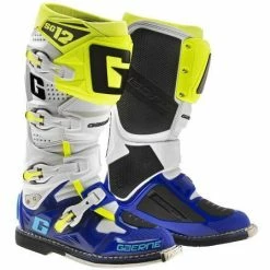 Coupon 🧨 Gaerne SG-12 White Blue and Yellow 🥾 Boots - White - 43 - Adult ⌛