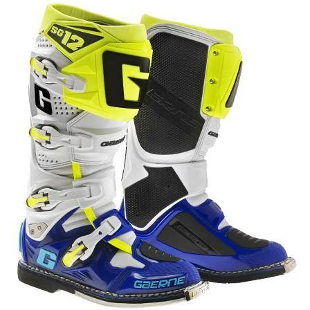 Coupon 🧨 Gaerne SG-12 White Blue and Yellow 🥾 Boots - White - 43 - Adult ⌛ 2 Coupon 🧨 Gaerne SG-12 White Blue and Yellow 🥾 Boots - White - 43 - Adult ⌛